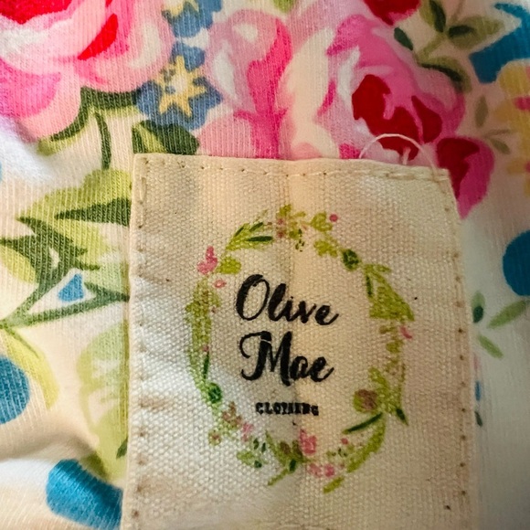 Olive Mae Floral Polka Dot Girls Dress with ruffles Size 18 Months - Picture 8 of 8